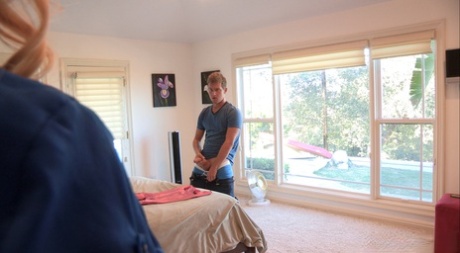 Blonde lady Cherie Deville entices her stepson into a bout of hardcore fucking 20344483