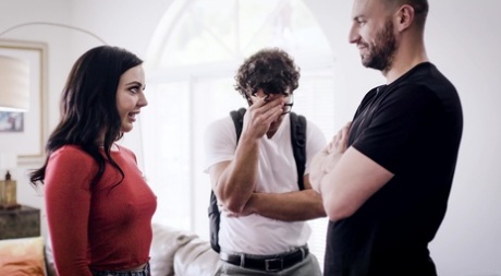 Brunette girl Whitney Wright does a rough DP with her boyfriend & his stepdad 50579098
