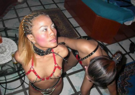 Asian lovers partake in lezdom sex games while a man watches 71099044