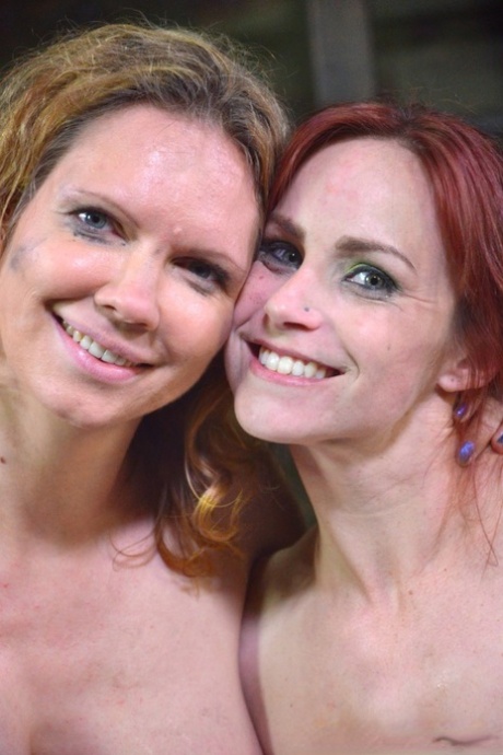 Naked redhead Bella Rossi is affixed with an fox tail butt plug and clamps 73993714