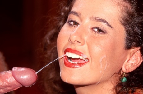 Nicolette Fauludi sports red lips while receiving a money shot after sex 25480813