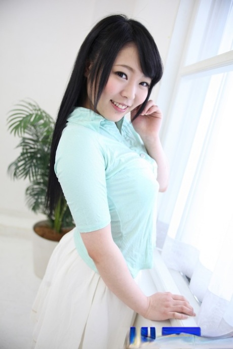 Adorable Japanese girl Yui Kawagoe poses by herself before having sex 44558650