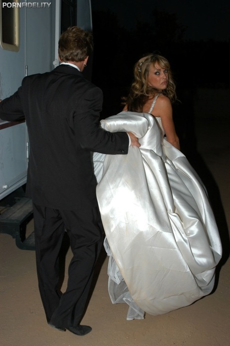 Gold digger bride Shayla LaVeaux makes a bad catch but fucks the pauper anyway 18650919