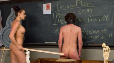 Chanel Preston dominates a misbehaving student during femdom play 63967462